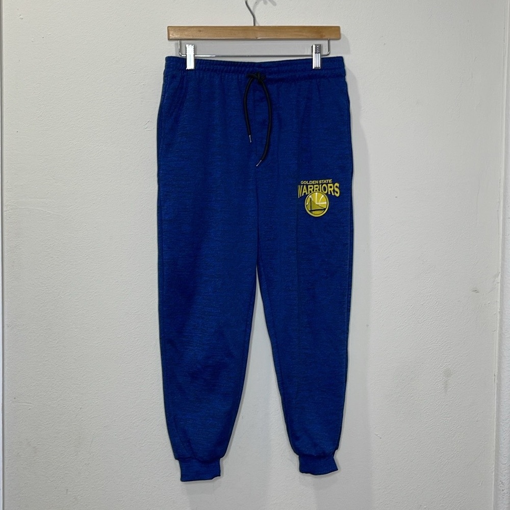 Golden State Warriors Fanatics Mens BASKETBALL Sweatpants Blue Fleece Pants